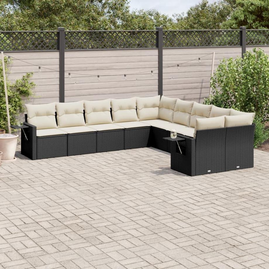 VidaXL set divano da giardino Polirattan  
