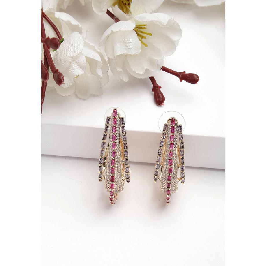 AVANT-GARDE PARIS  Diva Kollektion Zirkonia-Cashew-förmige Creolen 