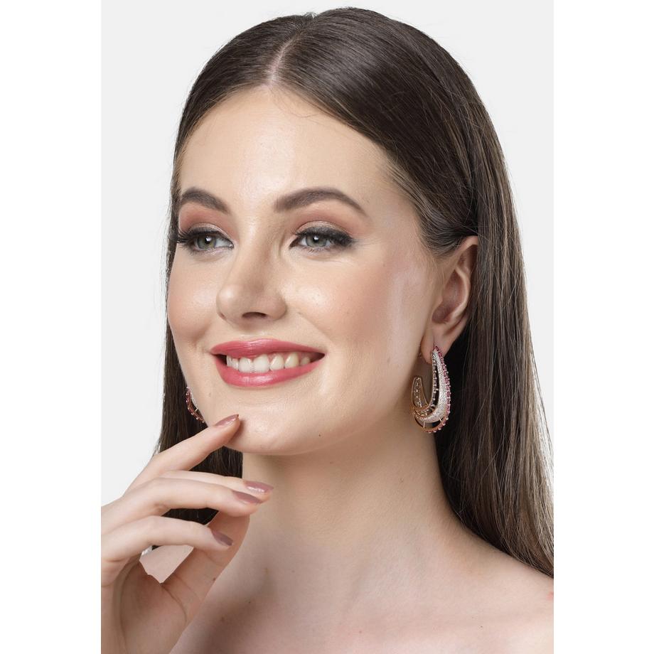 AVANT-GARDE PARIS  Diva Kollektion Zirkonia-Cashew-förmige Creolen 