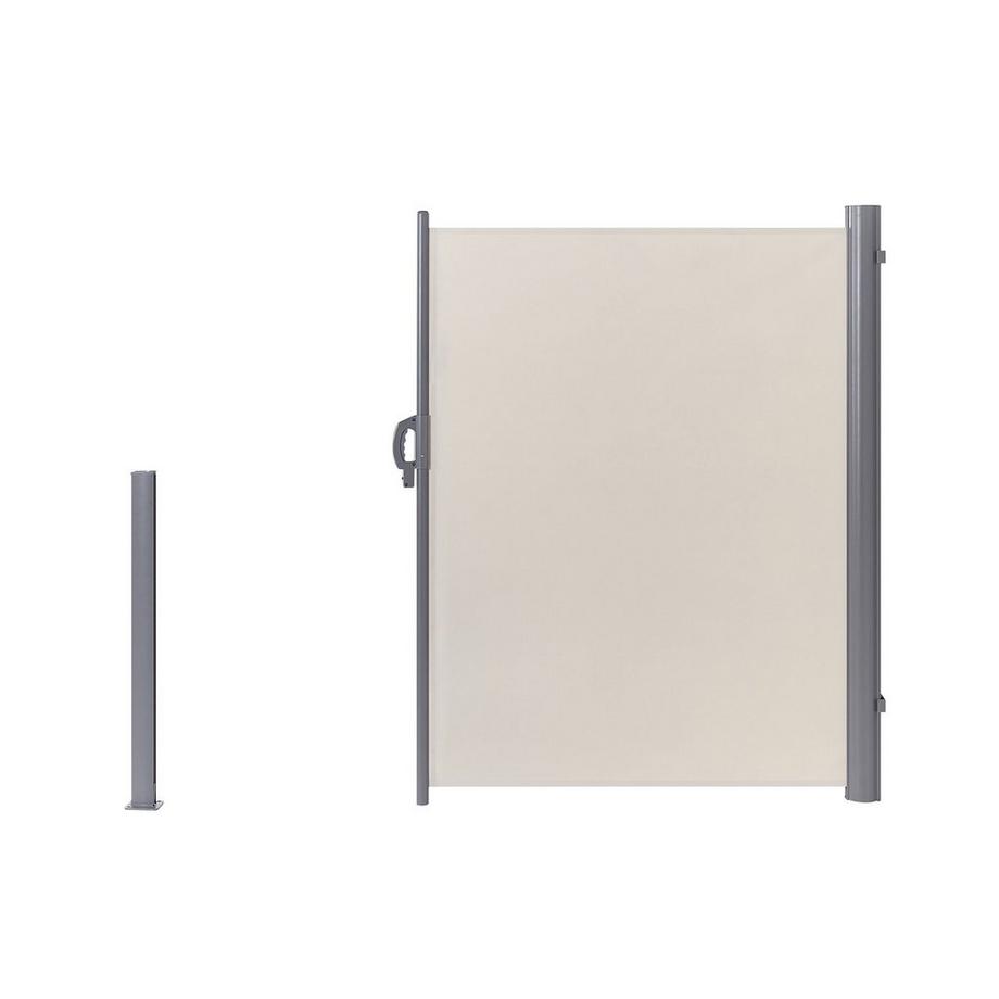 Beliani Seitenmarkise aus Stoff  DORIO  