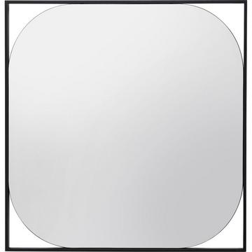Specchio da parete Bonita nero 81x81