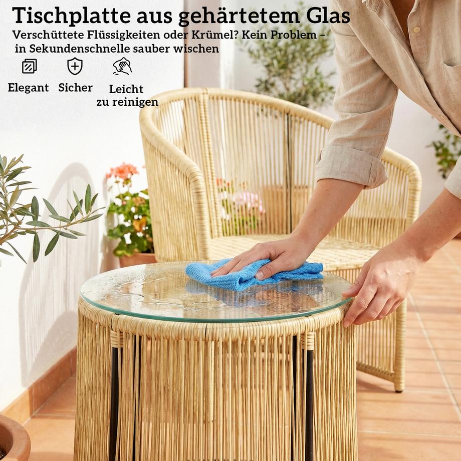 Outsunny Rattan-Bistro-Set  