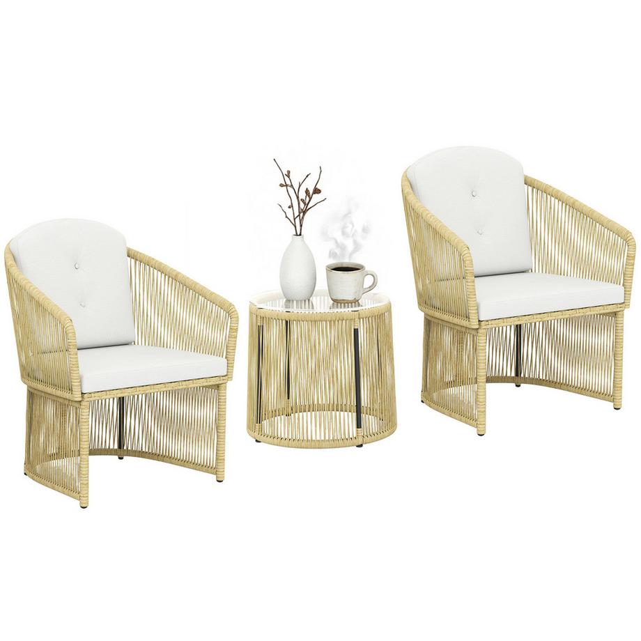 Rattan-Bistro-Set