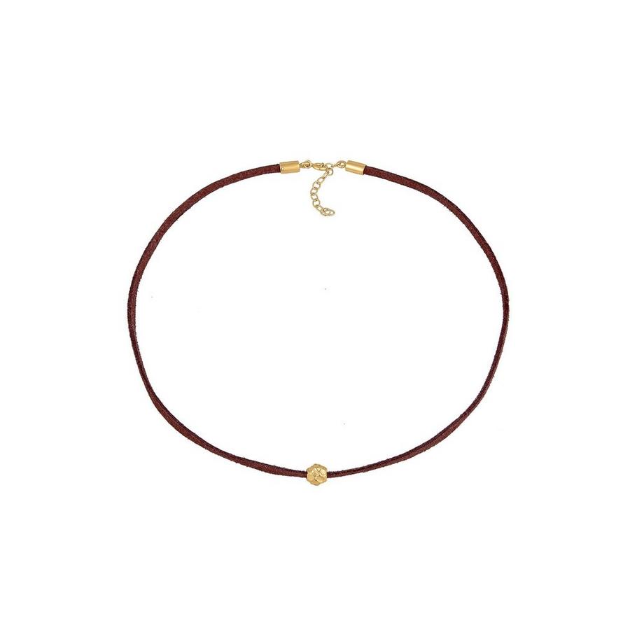 Elli  Collier Femmes Choker Perle Tendance Avec Cuir Synthétique 