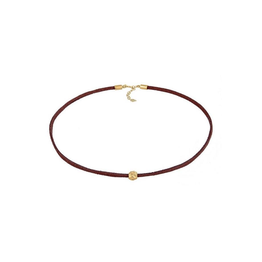 Elli  Collier Femmes Choker Perle Tendance Avec Cuir Synthétique 