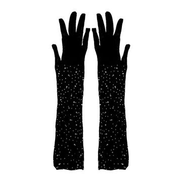 StrassHandschuhe , Netzmaterial