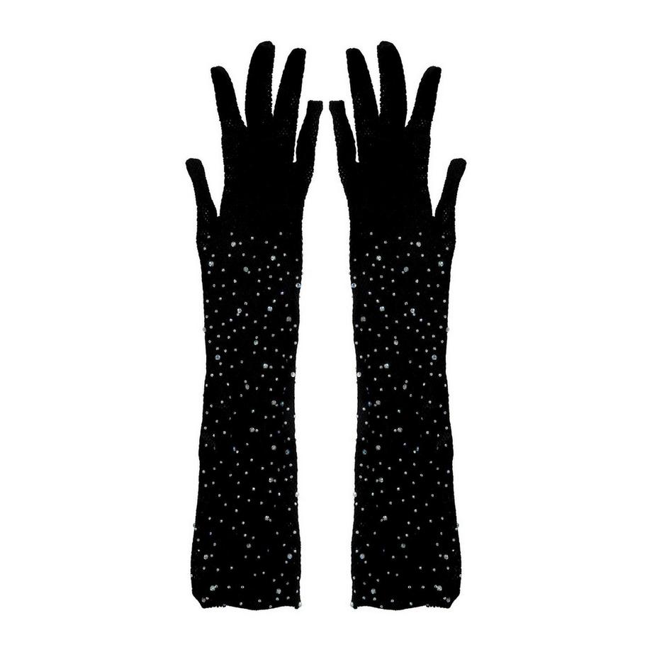 Fiestas Guirca Strass Netz Handschuhe  
