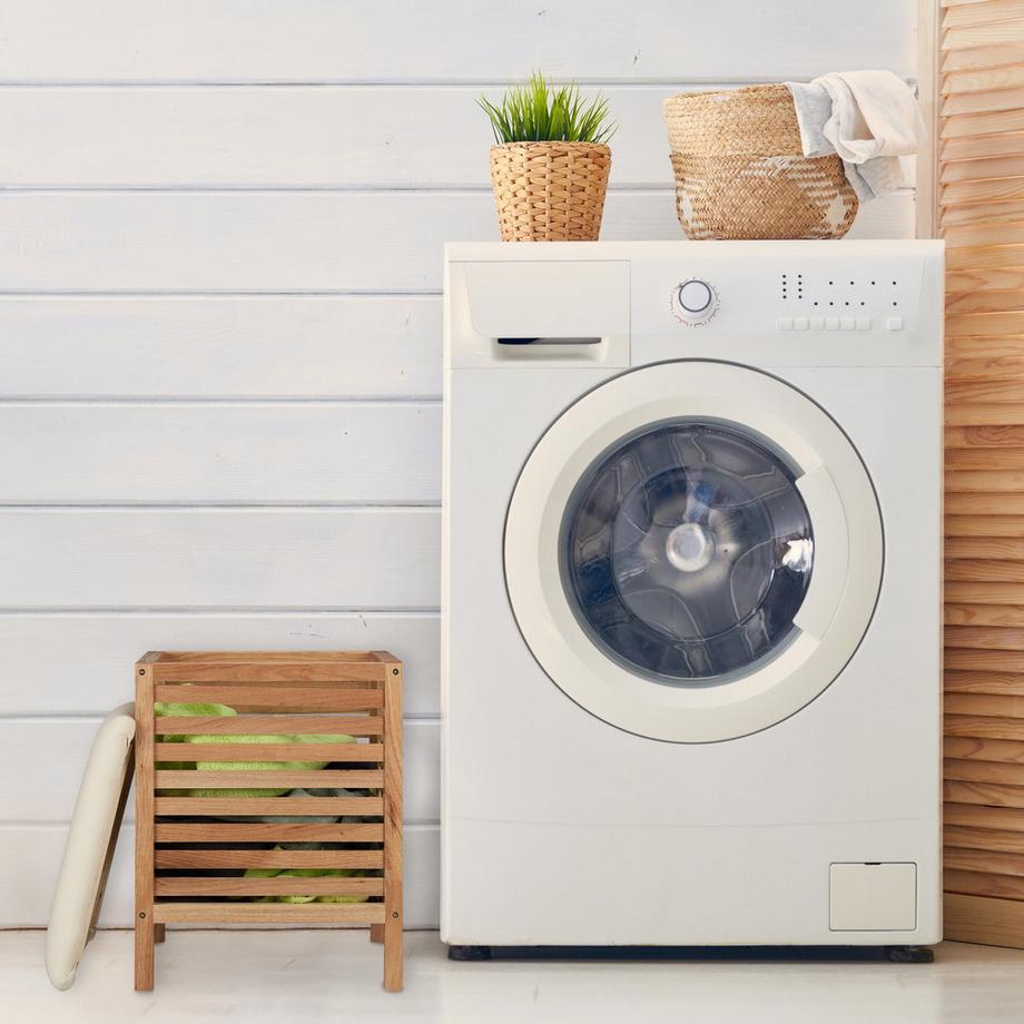 B2X Cesto portabiancheria con seduta in legno di noce  