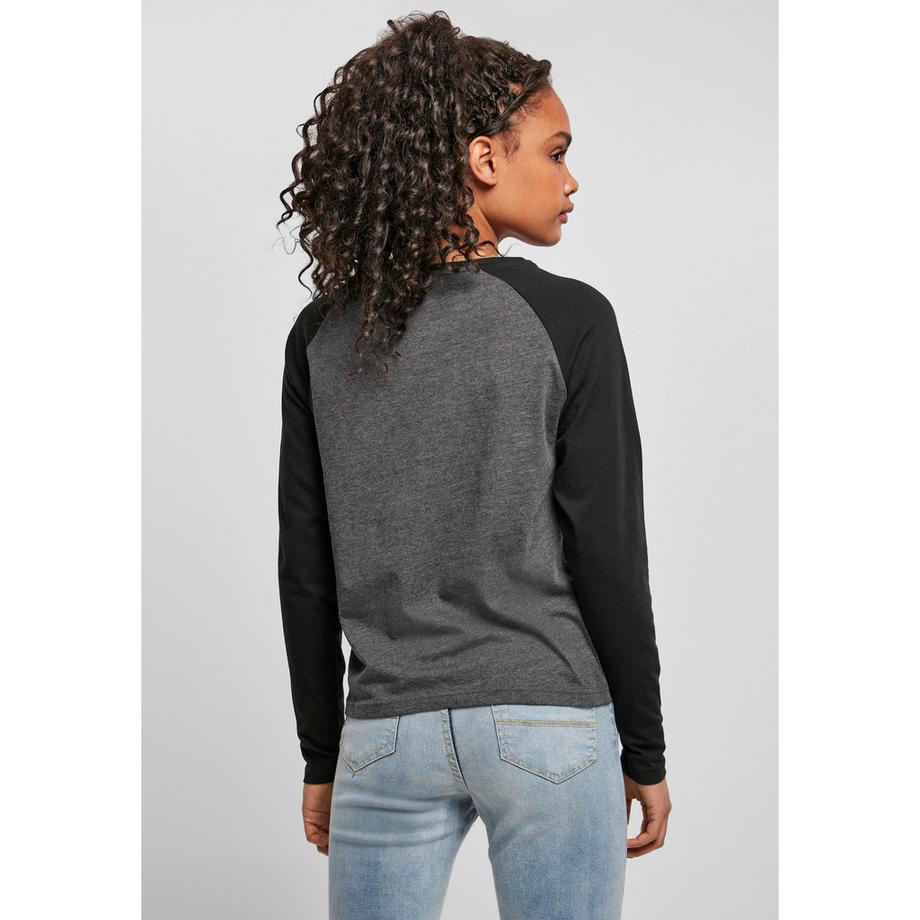 URBAN CLASSICS T-Shirt Maniche Lunghe Raglan a Contrasto  