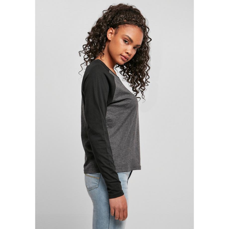 URBAN CLASSICS T-Shirt Maniche Lunghe Raglan a Contrasto  