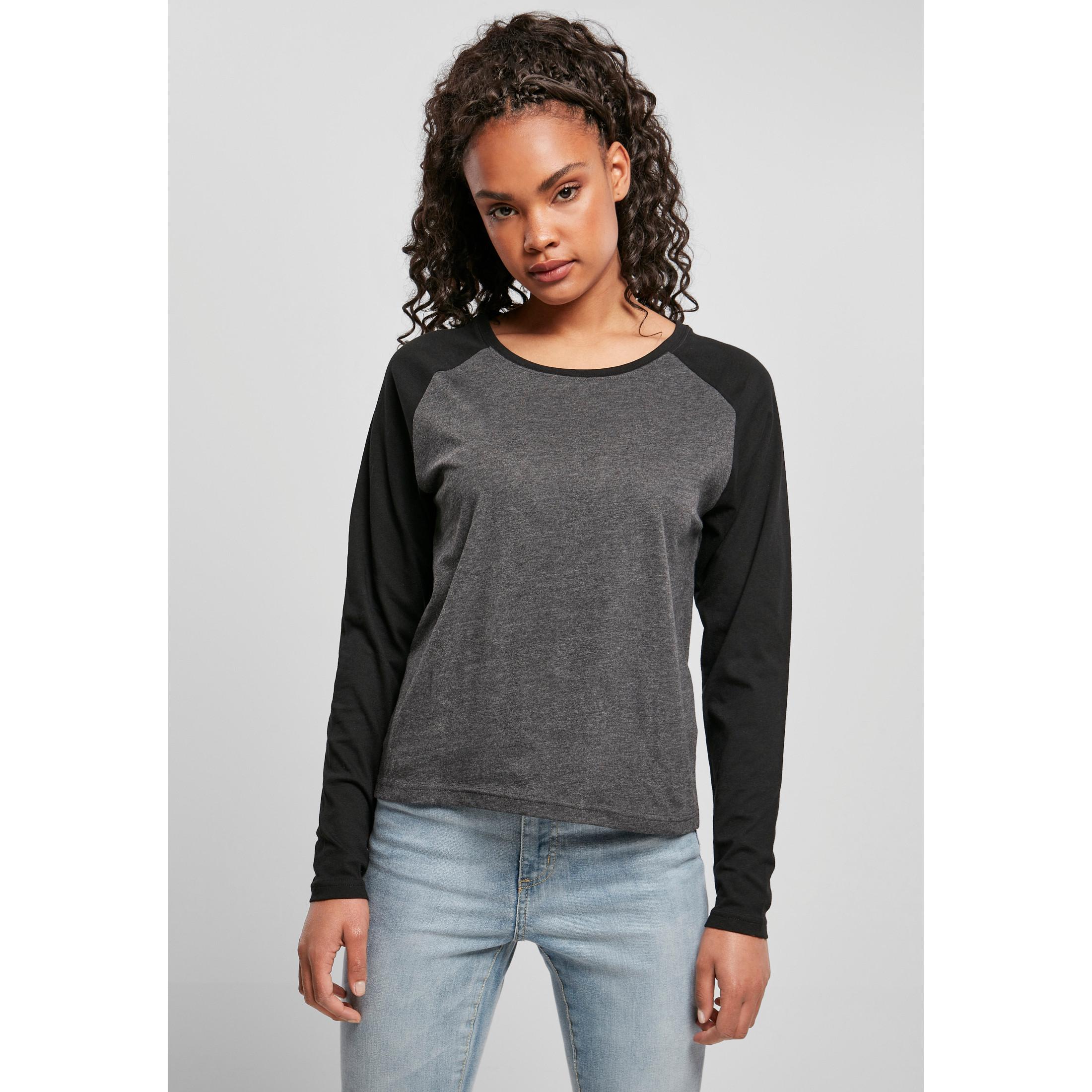 URBAN CLASSICS  T-shirt manches longues femme  contrast raglan 