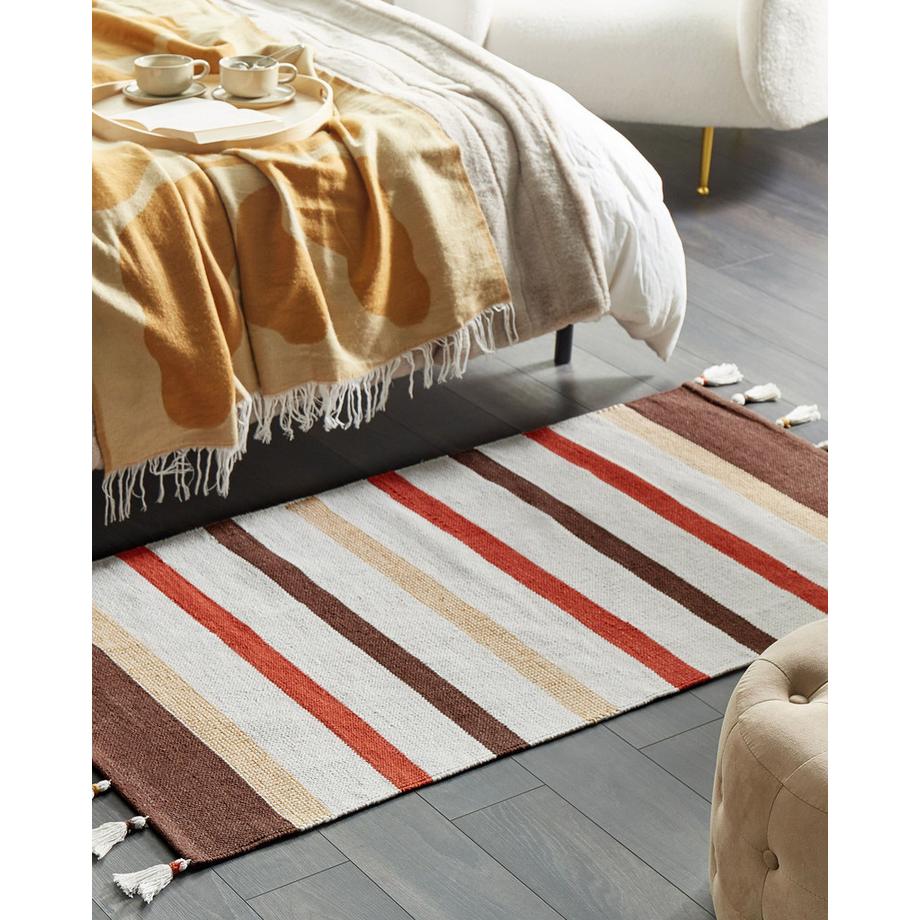 Beliani Tapis en Coton  HISARLI  