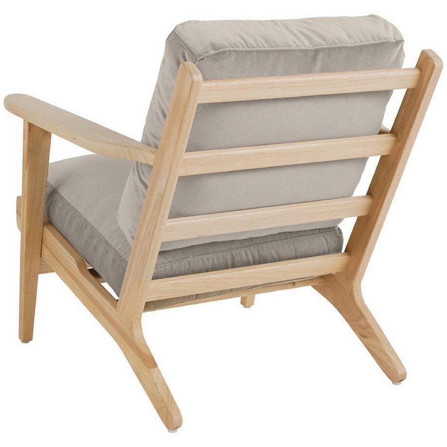 Blanc d'Ivoire Sessel Jules abziehbar Samt perlgrau  