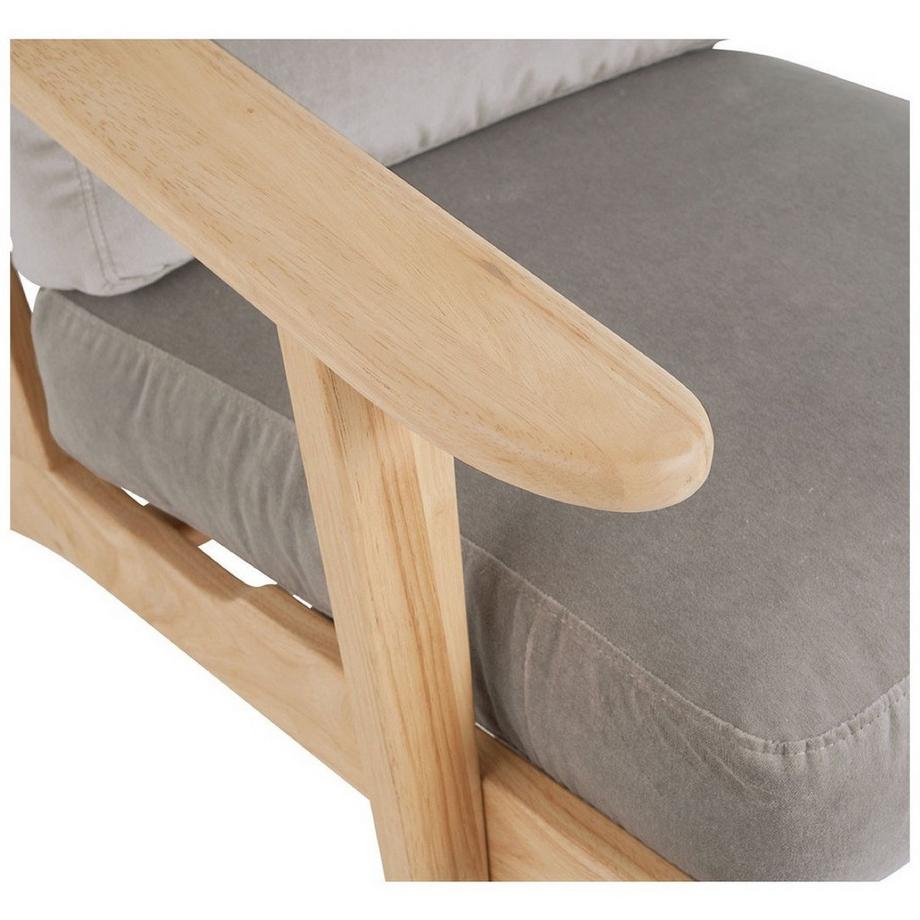 Blanc d'Ivoire Sessel Jules abziehbar Samt perlgrau  