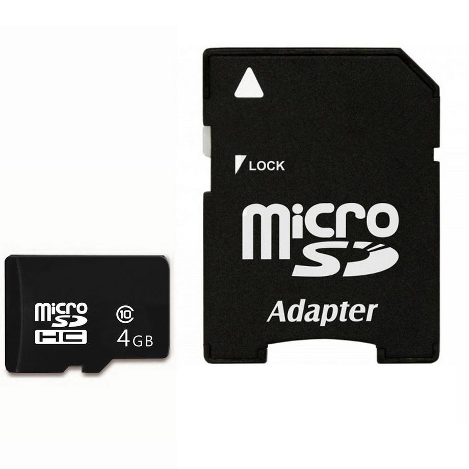 Avizar  Carte Micro-SD 4Go + Adaptateur 