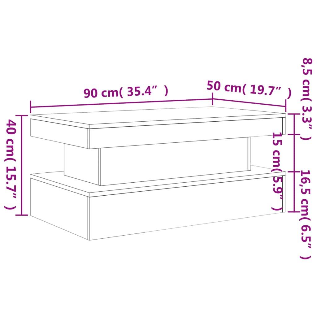 VidaXL Couchtisch holzwerkstoff  