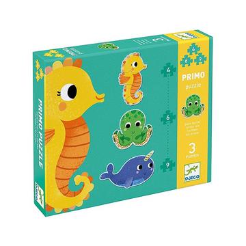 Djeco Puzzles évolutifs Puzzles Primo - Dans la mer