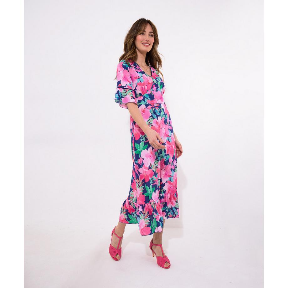 Joe Browns Kleid mit weiten Ärmeln und Blumendruck  