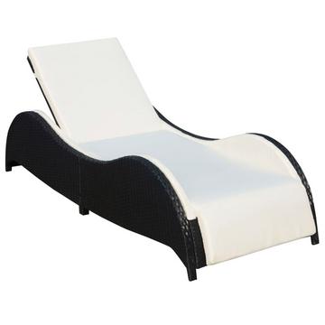 Chaise longue rotin synthétique