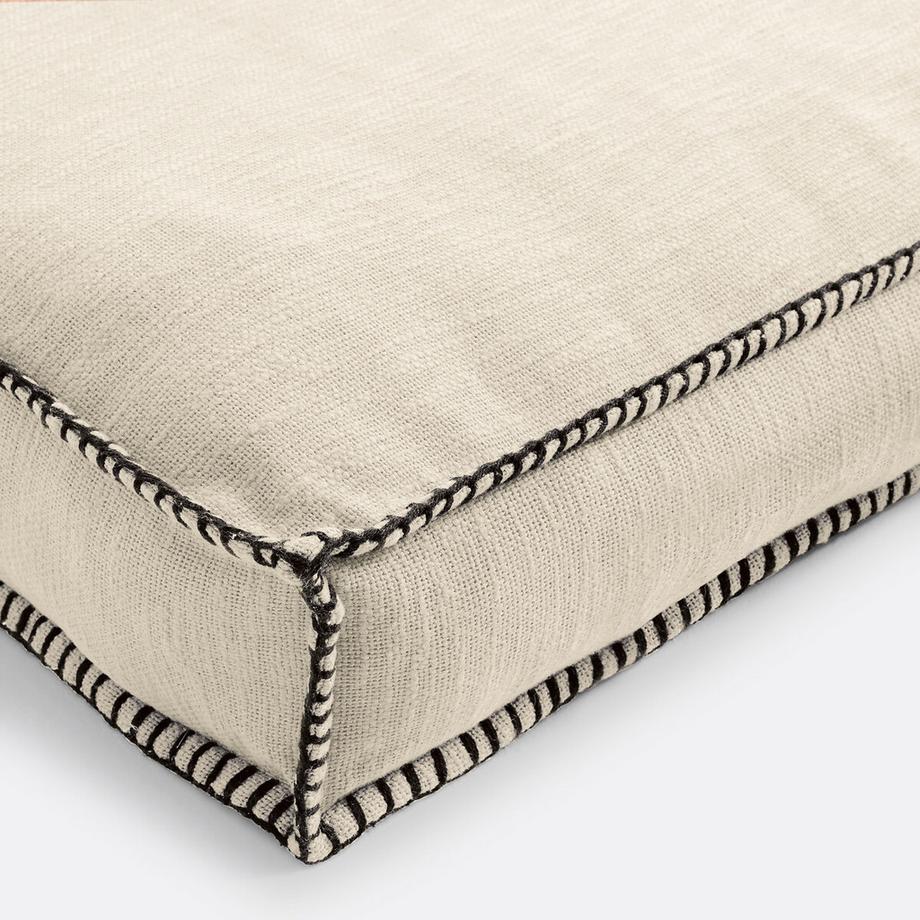 La Redoute Intérieurs Coussin de sol coton natté  