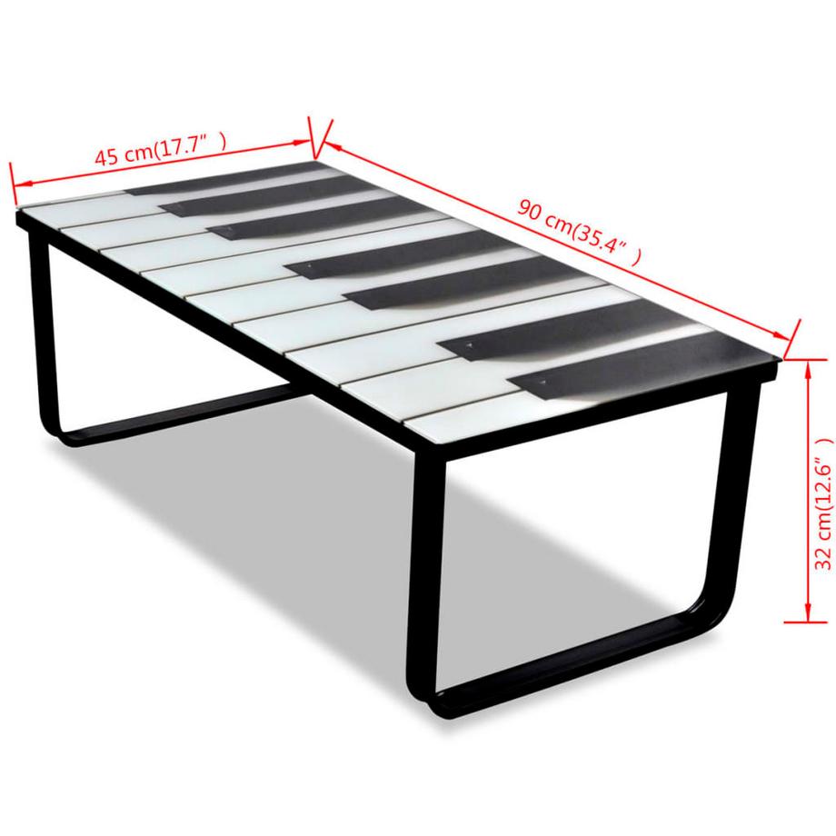 VidaXL Couchtisch glas  