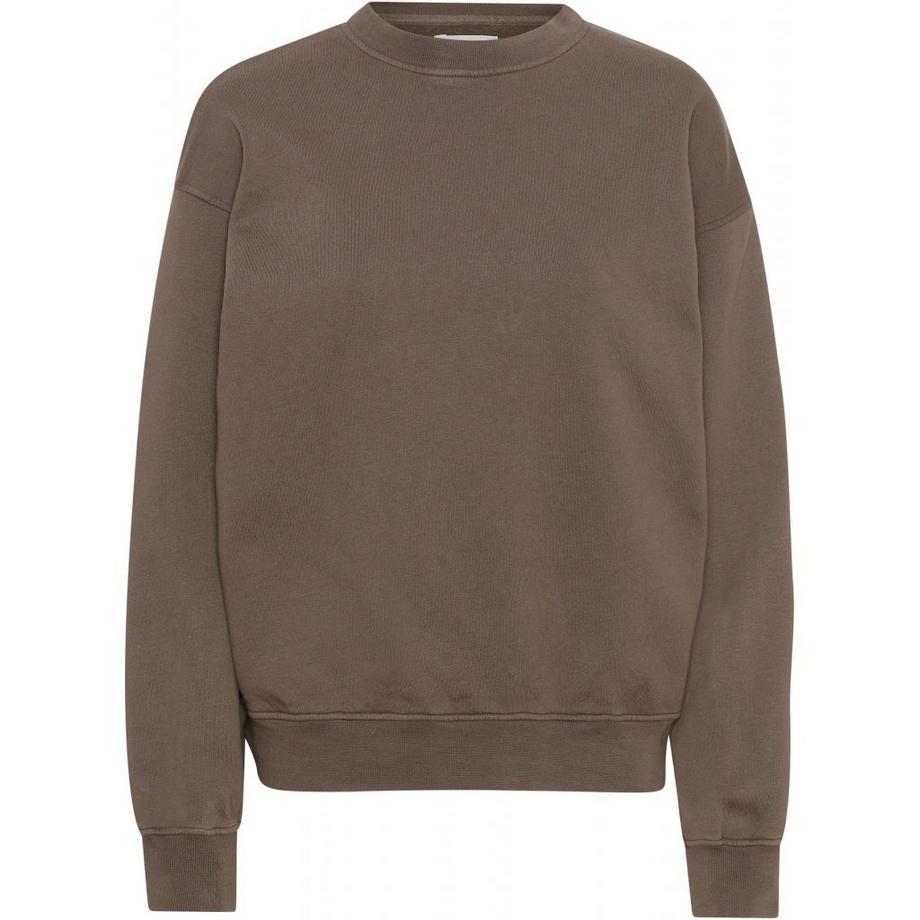 Sweatshirt mit Rundhalsausschnitt  Organic oversized cedar brown