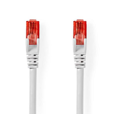 Nedis  Câble réseau CAT6 | RJ45 Male | RJ45 Male | U/UTP | 3.00 m | Rond | PVC | Blanc | Label 