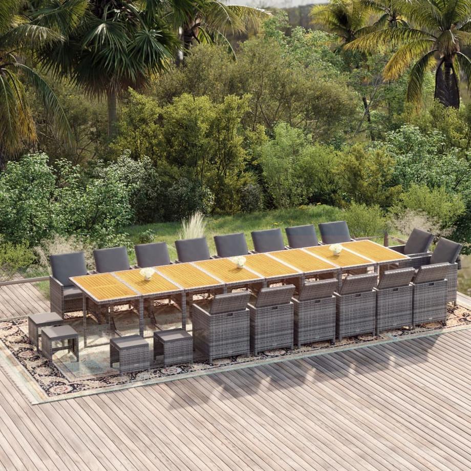VidaXL set da pranzo da giardino  