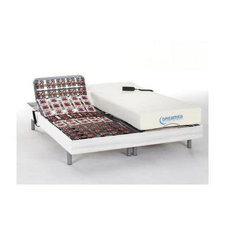 DREAMEA Lit électrique relaxation tout plots matelas mémoire de forme HESIODE III de DREAMEA moteurs OKIN 2  