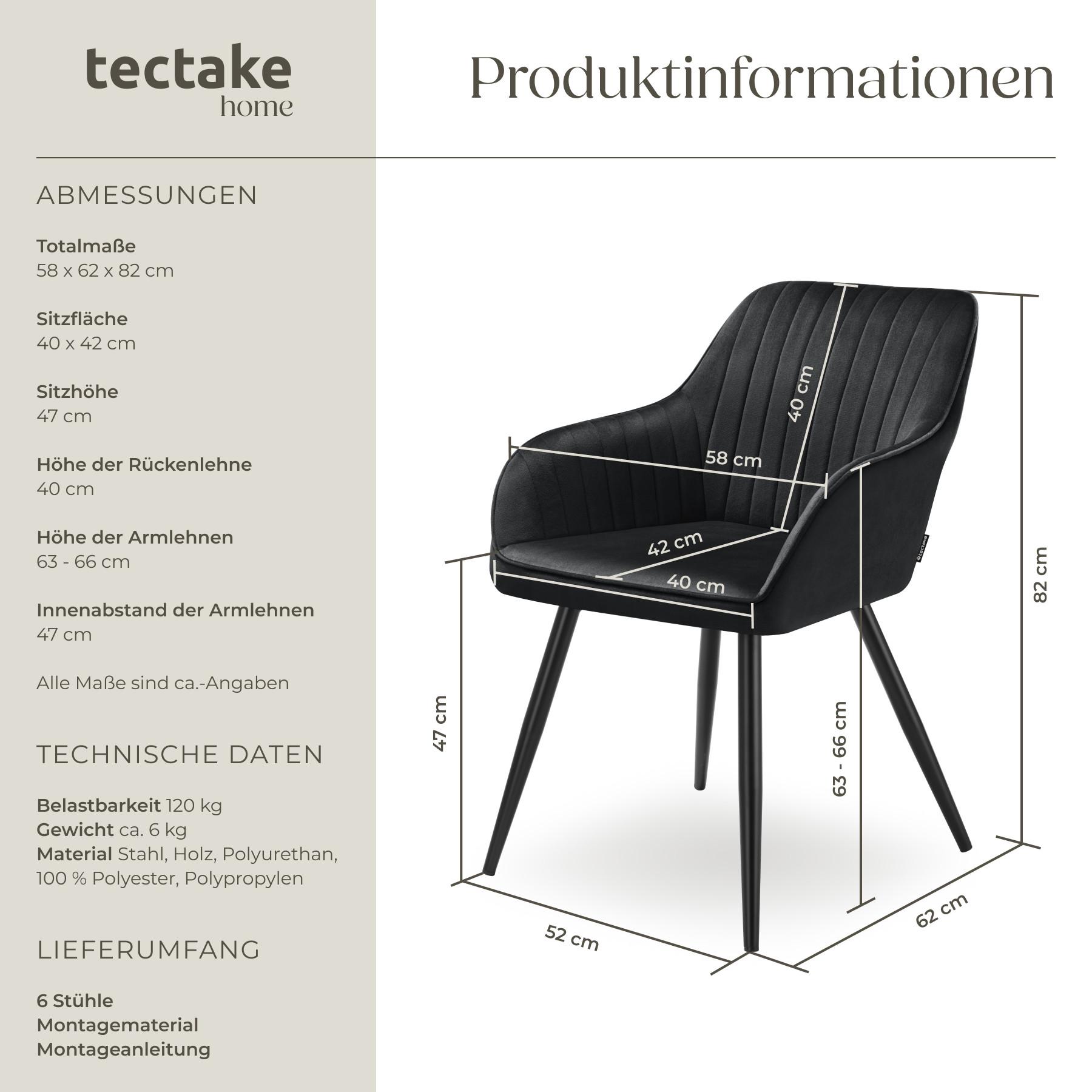 Tectake Chaise MARILYN en velours  