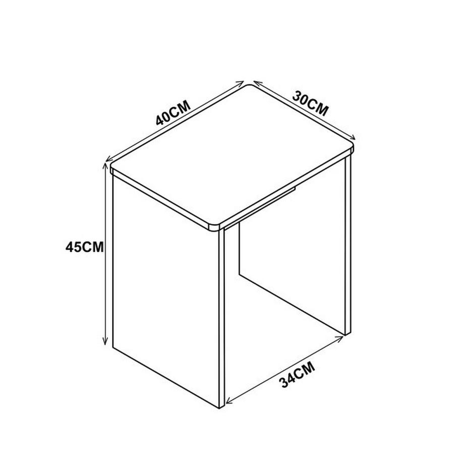 VCM  Holz Sitzhocker Würfel Fußablage Beistelltisch Esal 