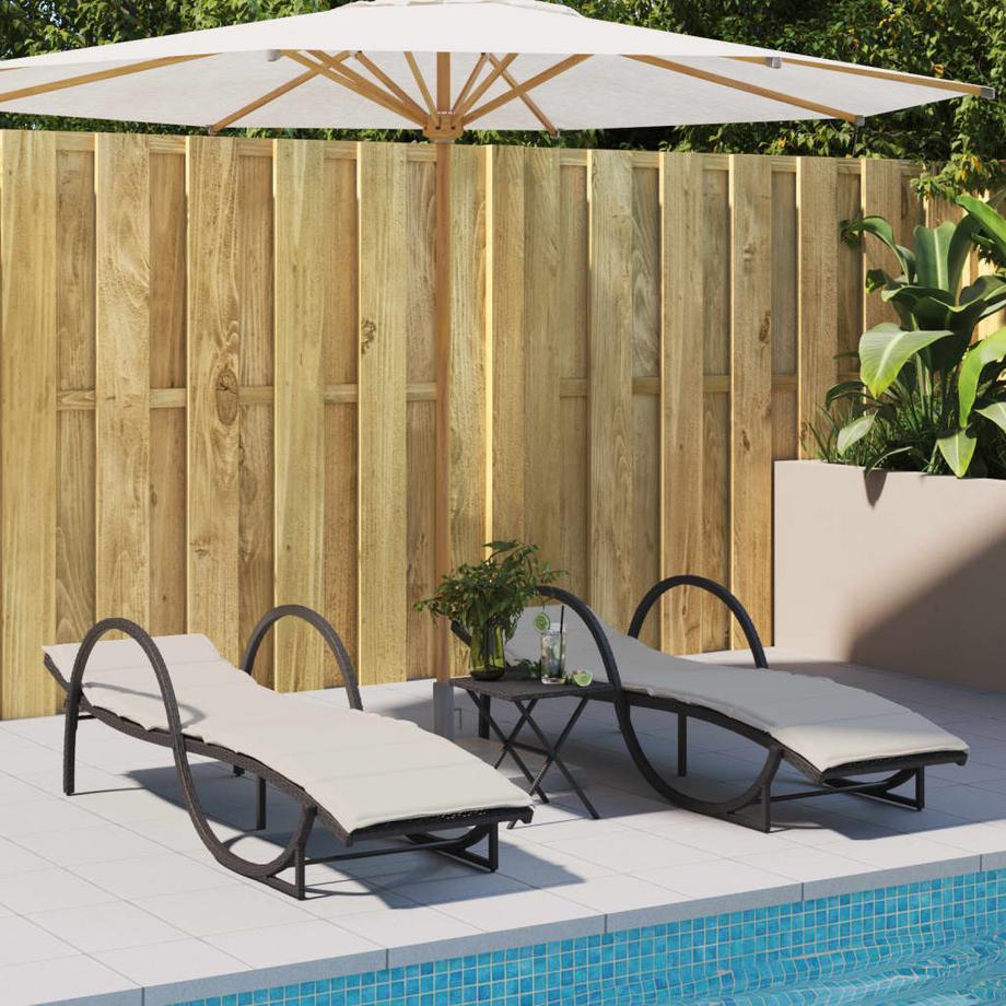 VidaXL Sonnenliege poly-rattan  