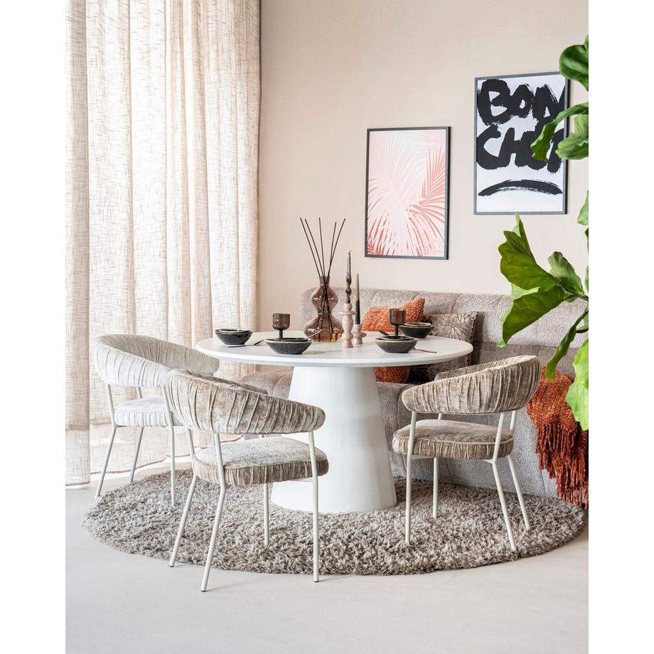 mutoni Table de salle à manger Elin ronde 130  