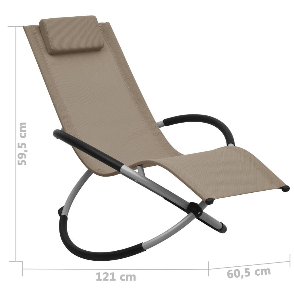 VidaXL Chaise longue enfant métal  