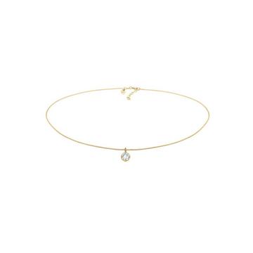 Halskette Choker Kristall Anhänger