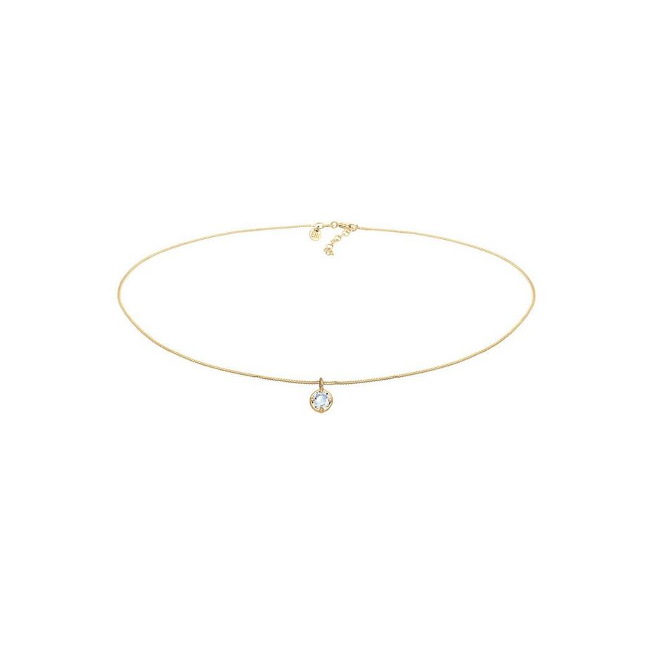 Elli  Halskette Choker Kristall Anhänger 