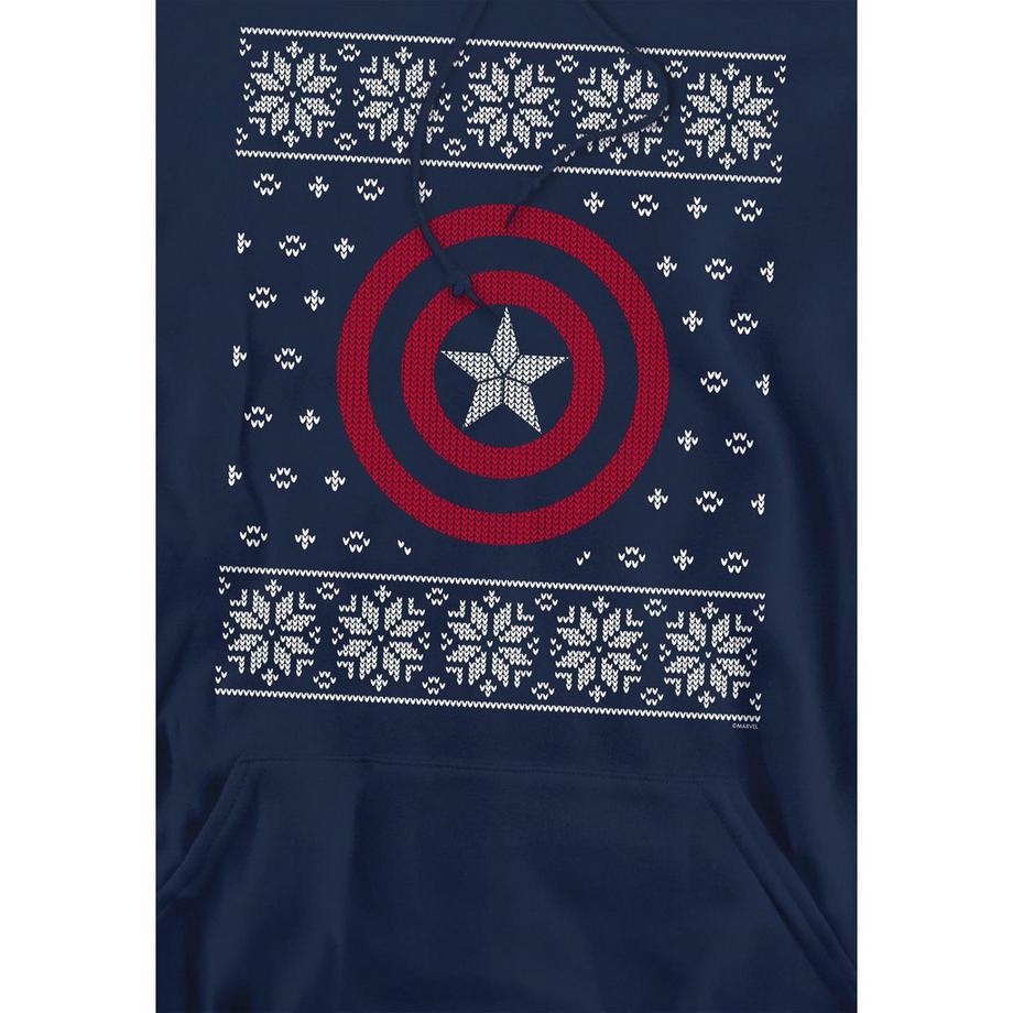 CAPTAIN AMERICA Ugly Christmas Sweat à Capuche  
