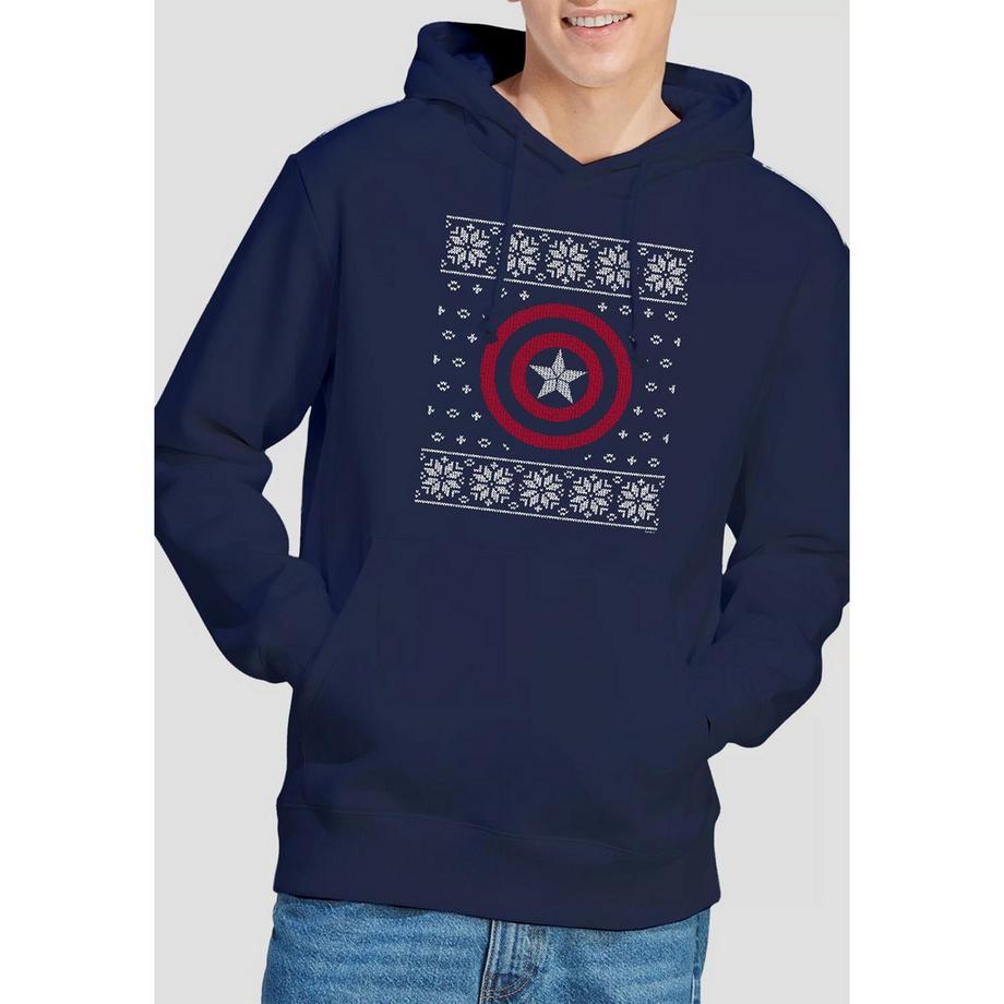 CAPTAIN AMERICA Ugly Christmas Sweat à Capuche  