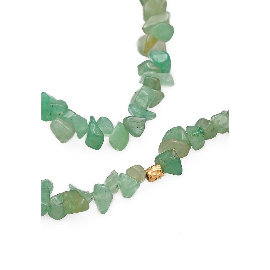 Elli  Schmuckzubehör Brillenkette Aventurin Beads 925 Silber 