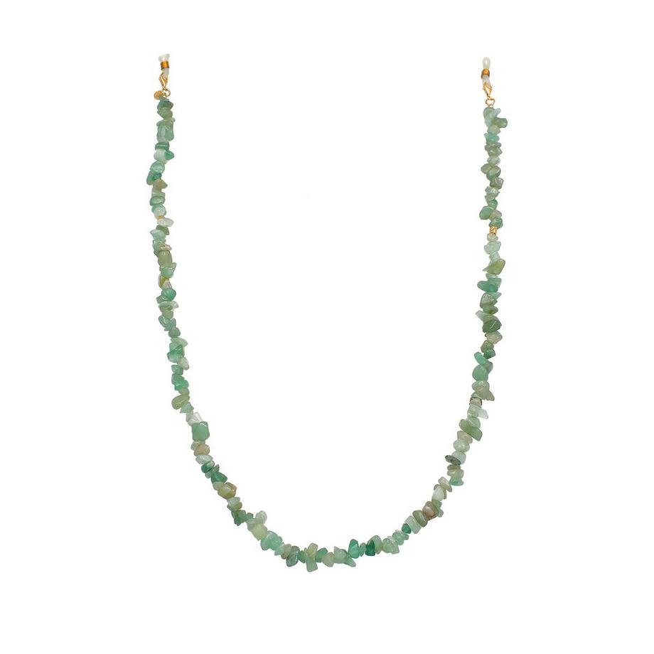 Elli  Schmuckzubehör Brillenkette Aventurin Beads 925 Silber 