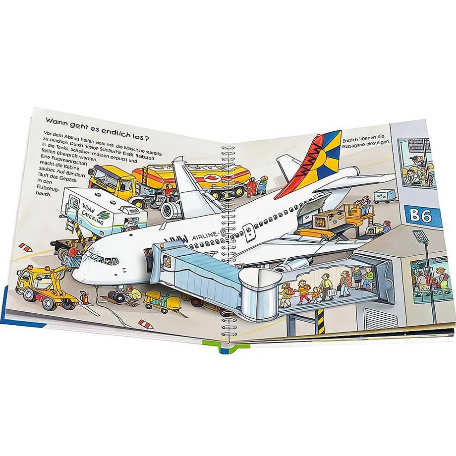 Wieso? Weshalb? Warum? junior, Band 3: Der Flughafen Erne, Andrea; Metzger, Wolfgang (Illustrationen) Gebundene Ausgabe 