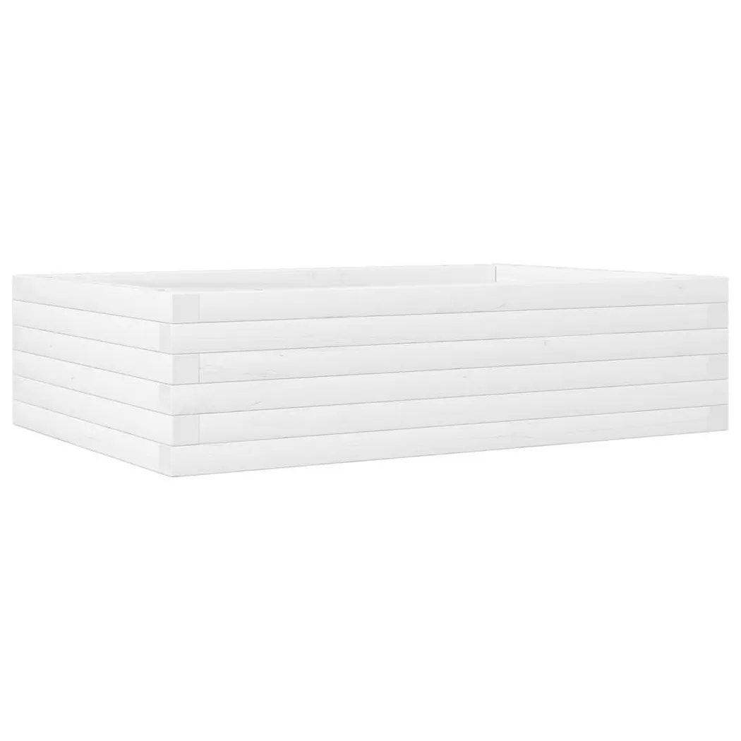 VidaXL - Jardinière bois de pin, One Size, Blanc