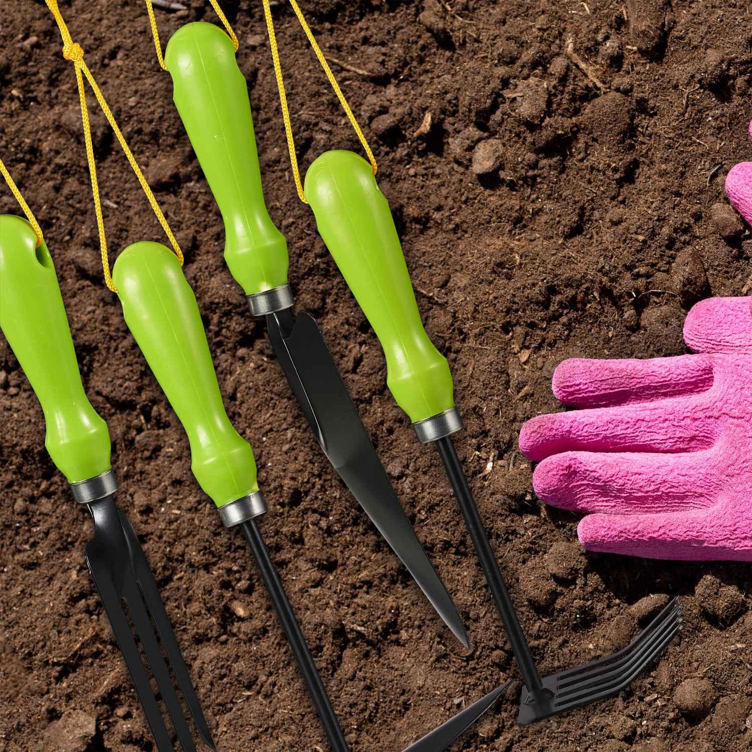 B2X Ensemble d'outils de jardin 4 pièces  