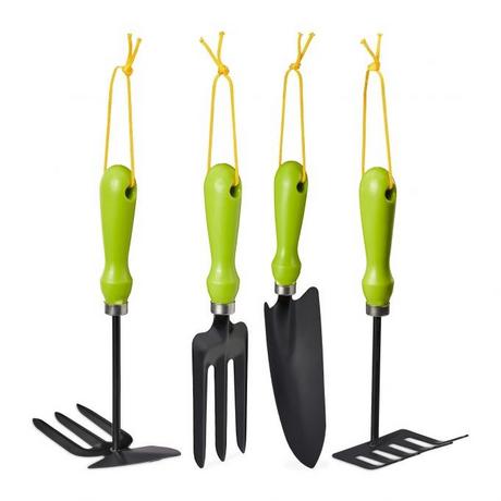 B2X Ensemble d'outils de jardin 4 pièces  