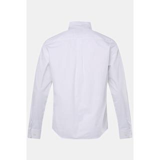 JP1880  Camicia dalla vestibilità moderna con maniche lunghe e colletto ad apertura inglese e in versione tall bianco neve 