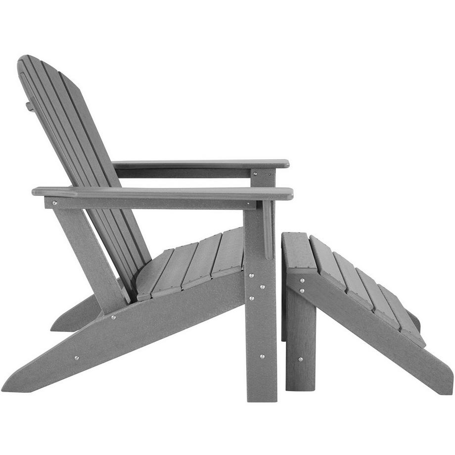 Tectake  Repose-pieds LYN pour chaise de jardin de style Adirondack 