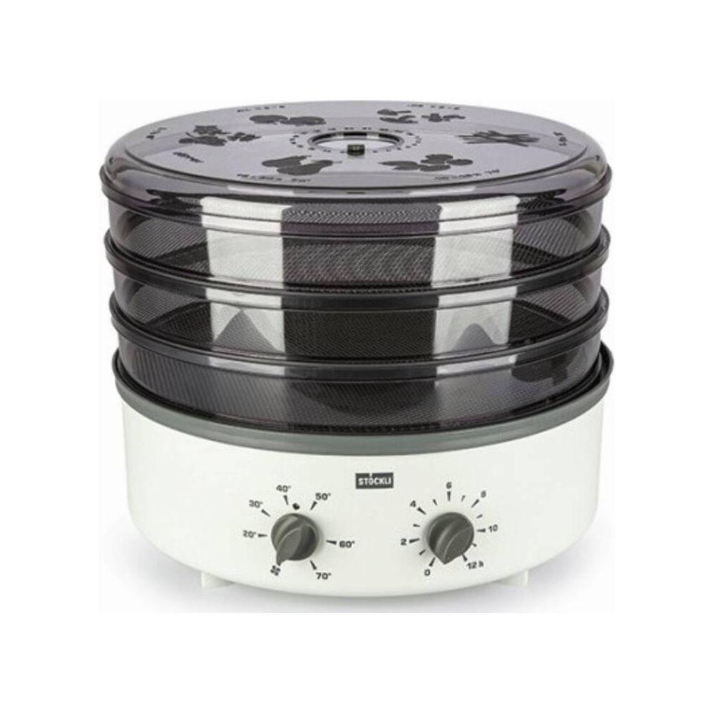 Stöckli Grauer Dörrex Dörrautomat 3 Roste aus Edelstahl 230V, mit Timer 33,5 cm - Stöckli  