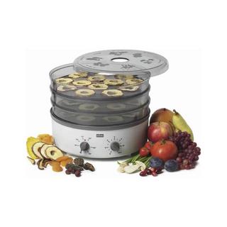 Stöckli Grauer Dörrex Dörrautomat 3 Roste aus Edelstahl 230V, mit Timer 33,5 cm - Stöckli  