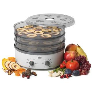 Stöckli Grauer Dörrex Dörrautomat 3 Roste aus Edelstahl 230V, mit Timer 33,5 cm - Stöckli  