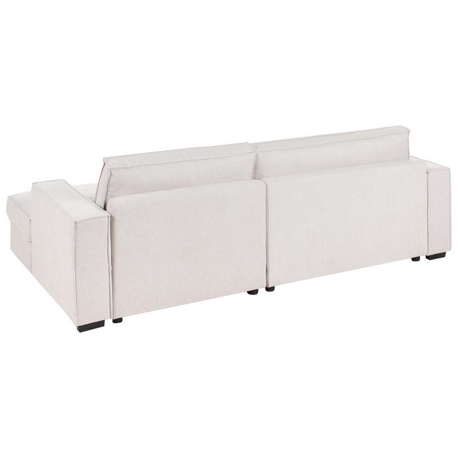 Beliani Linksseitiges Ecksofa aus Stoff Minimalistisch RENDERS  